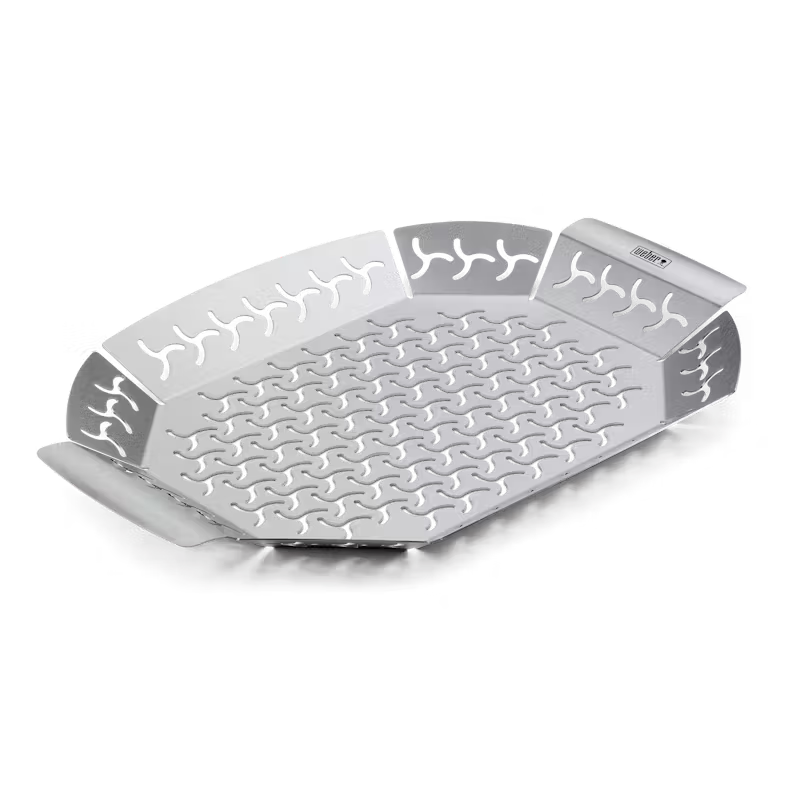 Weber | Premium ızgara sepeti, paslanmaz çelik – Büyük 26 x 36 cm